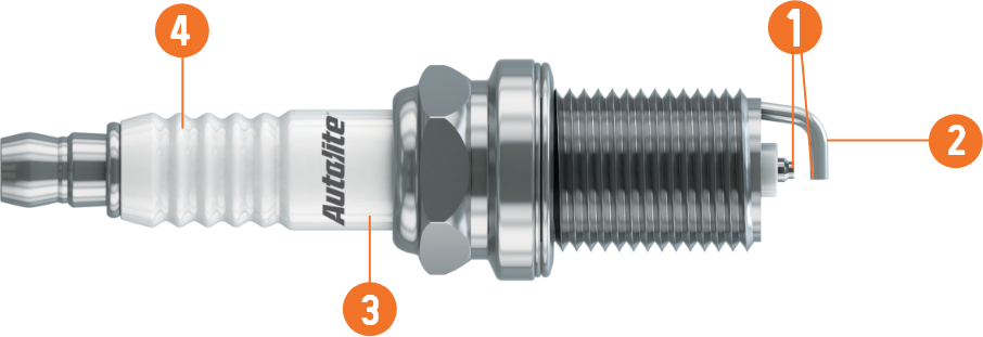 Autolite Double Platinum Spark Plugs Technology